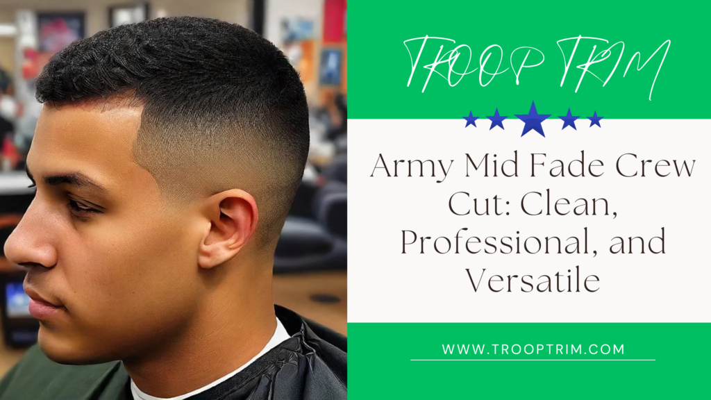 Army Mid Fade Crew Cut: Clean, Professional, and Versatile