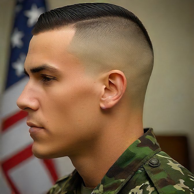 shaved sides haircut