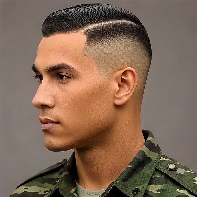 side part haircut