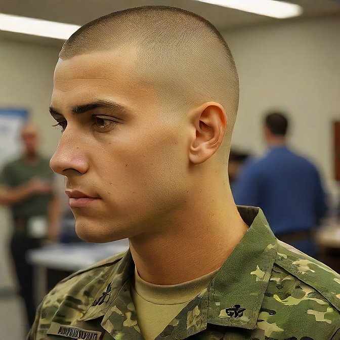 Army buzz haircut