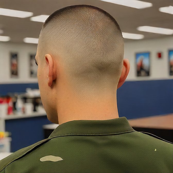 Army buzz haircut