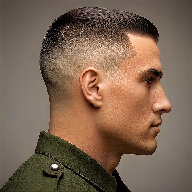 Classic Military Haircut